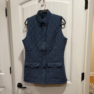 Navy Quilted Vest